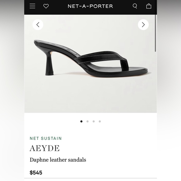 Aeyde Shoes - AEYDE Daphne Leather Sandals SIZE 40 NEW flip flop heels